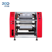 Good Sale Electric Semi Auto 1.87KW Coreless stretch film slitting rewinding machine